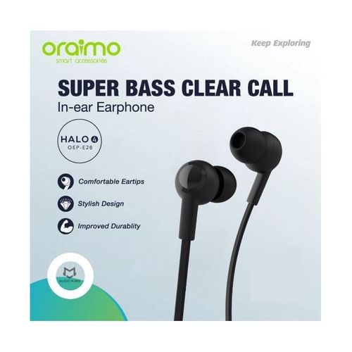 Oraimo OEP-E26 audio stéréo avec basses profondes
