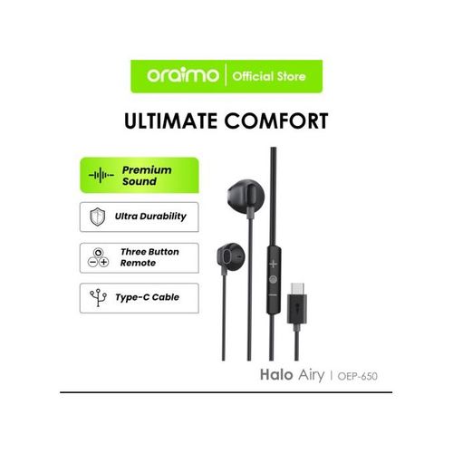 Oraimo Halo Airy - OEP-650 - Écouteurs Type-C - ULTIMATE CONFORT