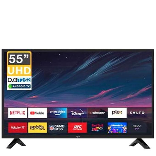 Téléviseur ROCH 55 pouces Smart Google TV noir