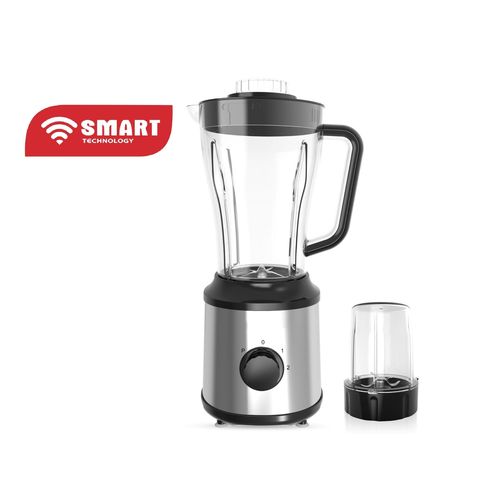 Blender Multifonctions SMART TECHNOLOGY-STPE-8034P- Avec Bol Incassable Résistant à L'eau /Moteur En Cuivre Pur- 600 W - 1.8 L- Gris