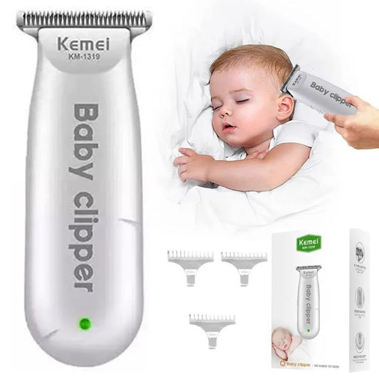 Kemei 1319 – Tondeuse Electrique Portable Pour Bébé & Enfants - Rechargeable & Silencieux à Faible Bruit