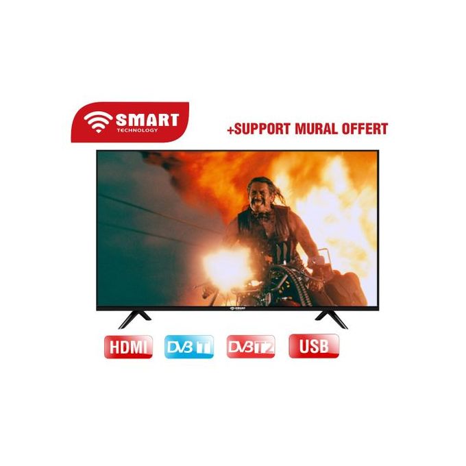 SMART TECHNOLOGY TV LED 42" FHD  SMART TV  (STT-4355CS) -SANS DECODEUR + SUPPORT MURAL OFFERT