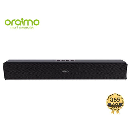 Oraimo Barre De Son Sans Fil - Autonomie 12H - Inclinaison 45° - Noir