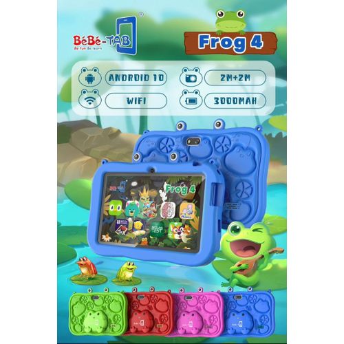 BEBE TAB Tablette Educative FROG 4--4GBram+128GB- ANDROID 10 2M+2M(Pixel) 7Pouce