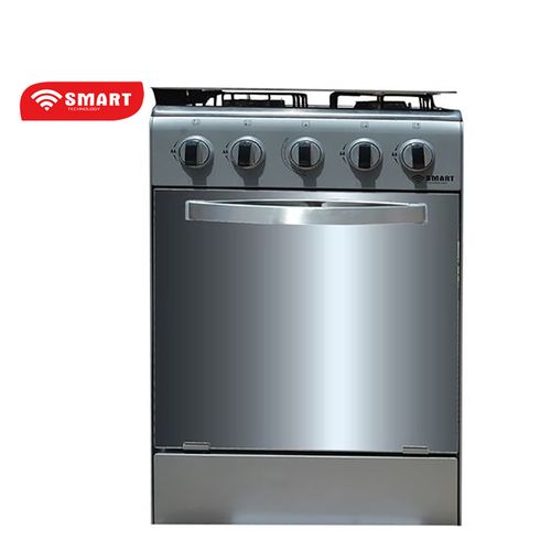 SMART TECHNOLOGY Cuisinière - Gaz 4 Feux Avec Four STC-5050S - Inox/Gris