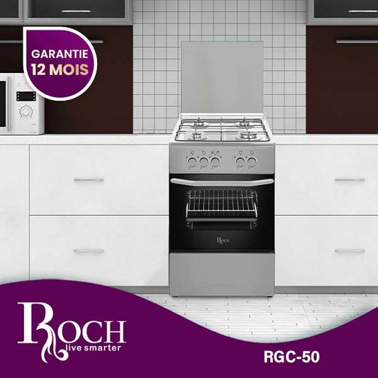 Cuisinière 4 feux Roch 50×50 inox