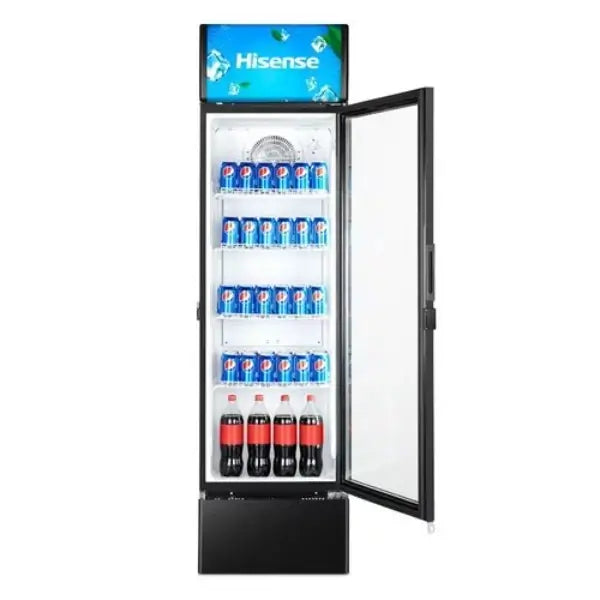 Refroidisseur une porte vitrée No Frost avec 4 roues Hisense 282 L Crochet de FL-37FC