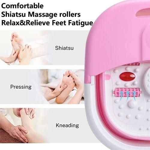 Bain de pieds chauffant avec bulles et rouleaux