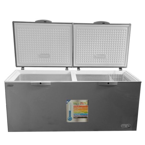 Vue intérieure du congélateur STCC-640, grille de refroidissement et grande capacité de stockage