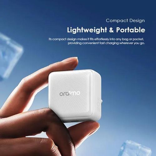 Chargeur rapide 20W Oraimo avec câble USB-C inclus