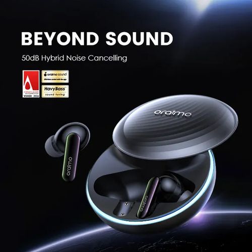 Oraimo Oraimo Écouteurs Bluetooth SpaceBuds Réduction Bruit OTW-630 - Personnalisable - Qualité Pure et filtrée