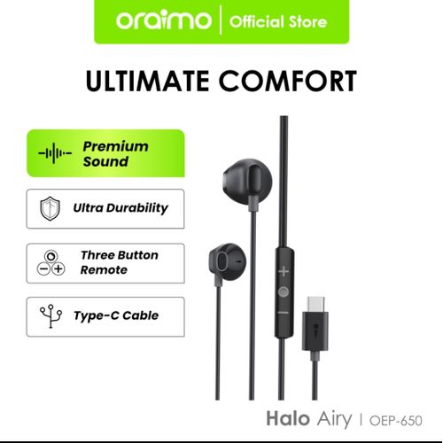 Écouteurs Oraimo OEP-650 avec pilotes 14,2 mm et son immersif