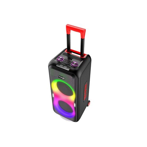 SMART TECHNOLOGY Système Audio Bluetooth (STHP-2008E) – 10 000W PMPO, Super Bass, FM, USB, LED, Micros Sans Fil – Garantie 12 Mois