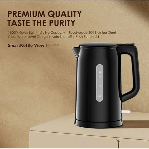 Oraimo OH-K200 SmartKettle View avec indicateur de niveau d’eau et couvercle sécurisé