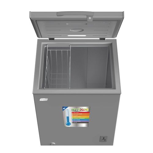 Congélateur STCC-215M ouvert – capacité de stockage 142 litres