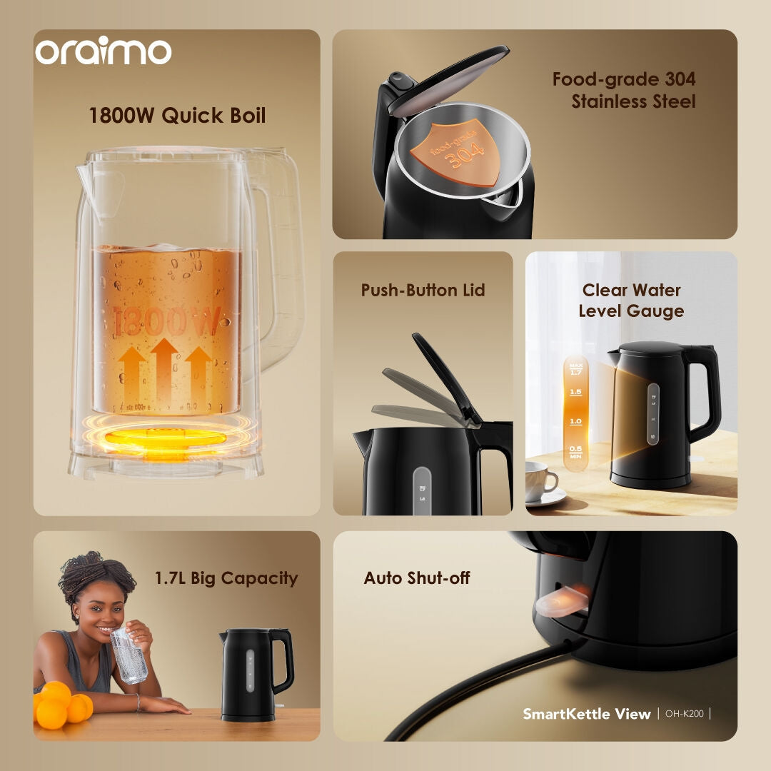Bouilloire Oraimo OH-K200 avec Thermo-flask 300mL inclus