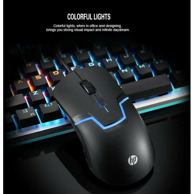 Hp Souris Gamer Filaire HP M100 - Noir