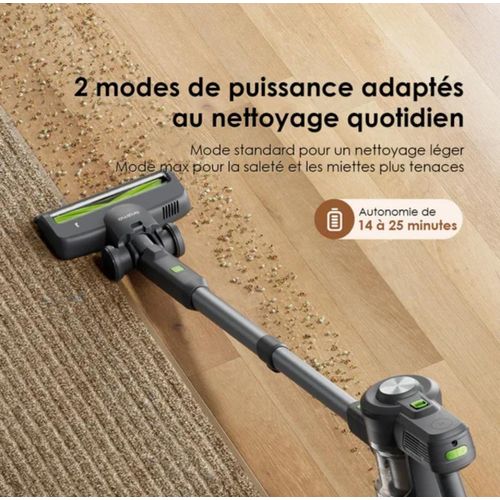 Oraimo SmartVacuum OSV-102B – Aspirateur sans fil puissant et autonome