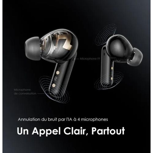 Oraimo Écouteurs Bluetooth SpaceBuds Réduction Bruit OTW-630 - Qualité Pure