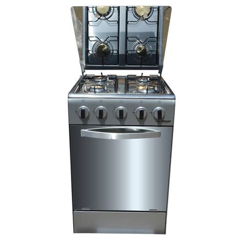 SMART TECHNOLOGY Cuisinière - Gaz 4 Feux Avec Four STC-5050S - Inox/Gris