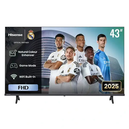 TV Hisense 43″ connectée Année 2025 LED 4K UHD VIDAA HDMI USB Ethernet RJ45 Wifi 43A4QS