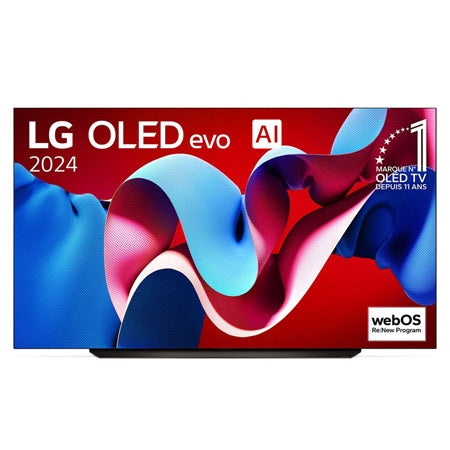 LG OLED83C46LA TV LG OLED evo AI C4 | 83 pouces (210 cm) | 2024 | Smart TV 4K UHD