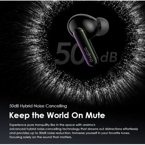 Oraimo Oraimo Écouteurs Bluetooth SpaceBuds Réduction Bruit OTW-630 - Personnalisable - Qualité Pure et filtrée
