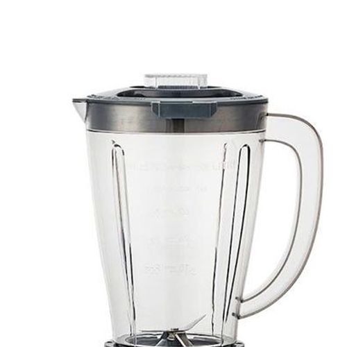 Blender ATL-BL4618B avec réservoir de 1,5L, 350W, 4 vitesses, mode pulse, moulin 300ml et lames en acier inox. Design noir moderne.