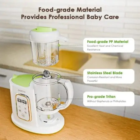 Accessoires inclus du robot culinaire Oraimo OBF-501 pour bébé