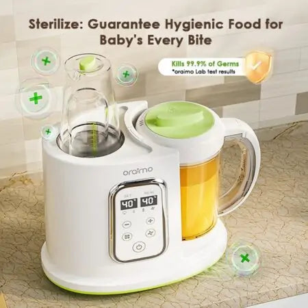 Accessoires inclus du robot culinaire Oraimo OBF-501 pour bébé
