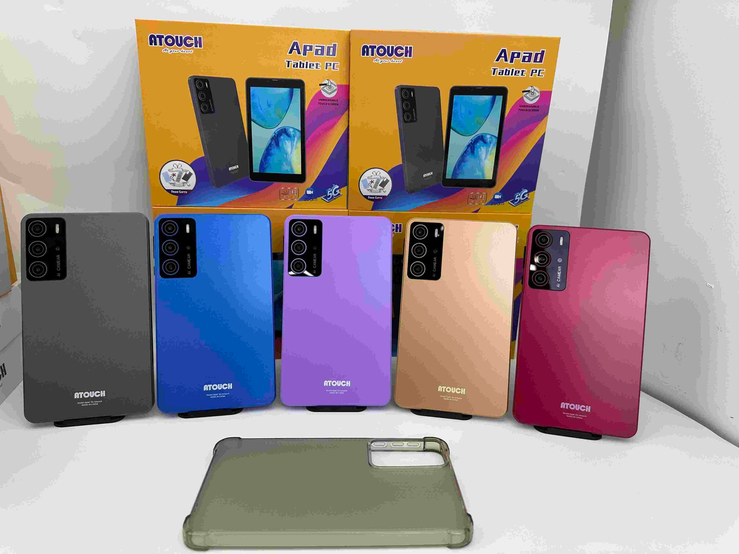 Atouch Tablette Apad 7 Pouces - 2 SIM, 8 Go RAM / 256 Go, Android 13.0, Batterie 4000mAh