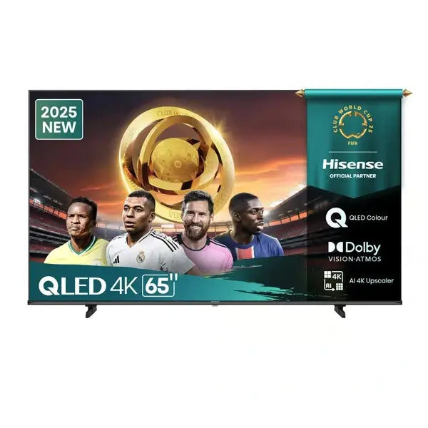 TV Hisense 65” Connectée QLED 4K IA VIDAA Télécommande vocale Wifi BT HDMI USB 65Q6Q