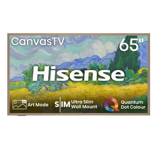 TV Hisense 65″ 4K QLED connectée Canvas Écran Hit Mat Mode artistique Netflix Youtube 65S7N