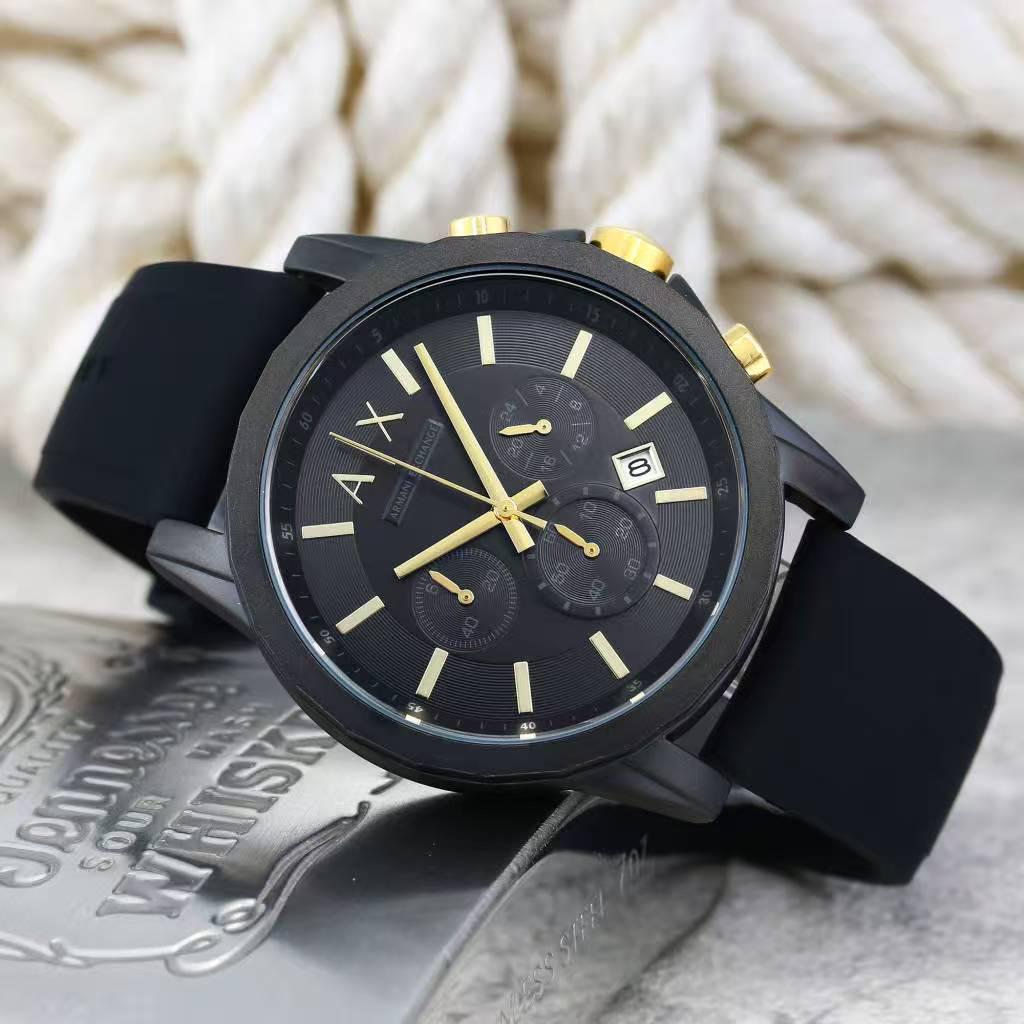 Montre Élégante AX – Style Luxe & Performance noir dorer