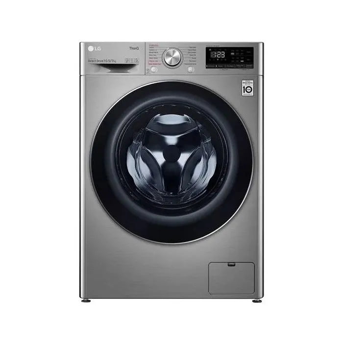 LG Machine à laver et Sèche-linge 10,5 kg/7 kg Argent - Modèle F4V5RGP2T