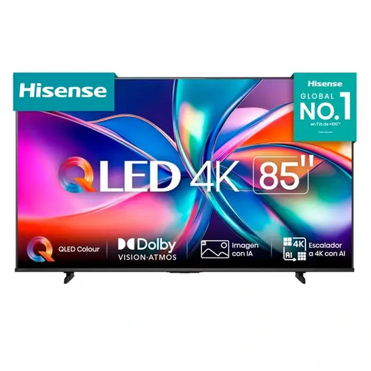 TV Hisense 85″ Connectée QLED 4K UHD VIDAA Apple Home HDMI USB Ethernet RJ45 Wifi BT 85Q6Q