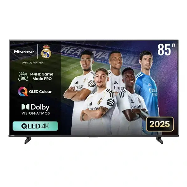 TV Hisense 85″ Connectée QLED 4K IA 2025 VIDAA Wifi BT Ethernet USB Télécommande vocale 85Q7Q