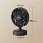 Oraimo ODF-201A – Ventilateur Portable Sans Balais Rechargeable, Silencieux et Puissant