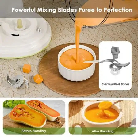 Accessoires inclus du robot culinaire Oraimo OBF-501 pour bébé