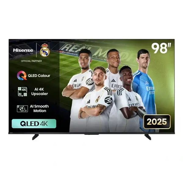 TV Hisense 98″ Connectée QLED 4K UHD 2025 VIDAA Télécommande vocale Wifi BT Ethernet HDMI 98Q6Q