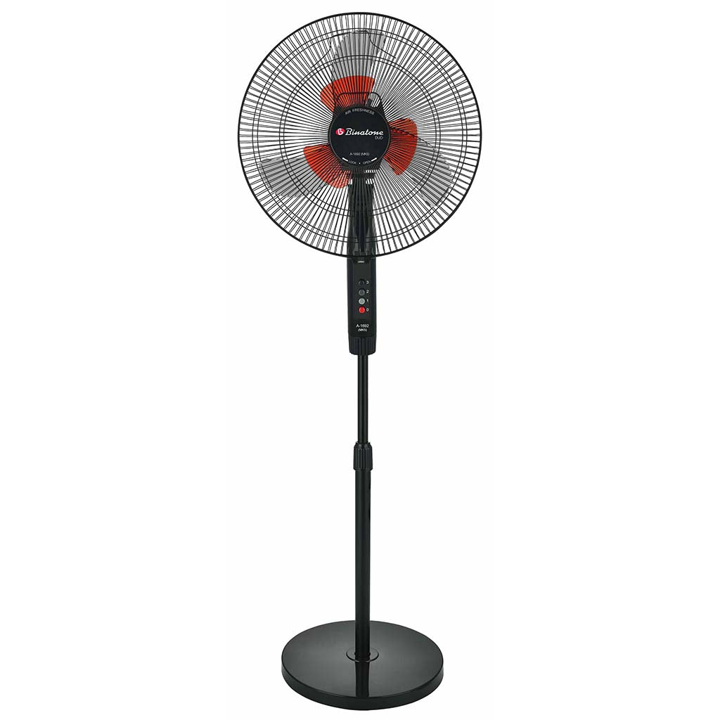 Binatone Ventilateur 16" E-1692 MK5 - 70 W - Noir/Rouge