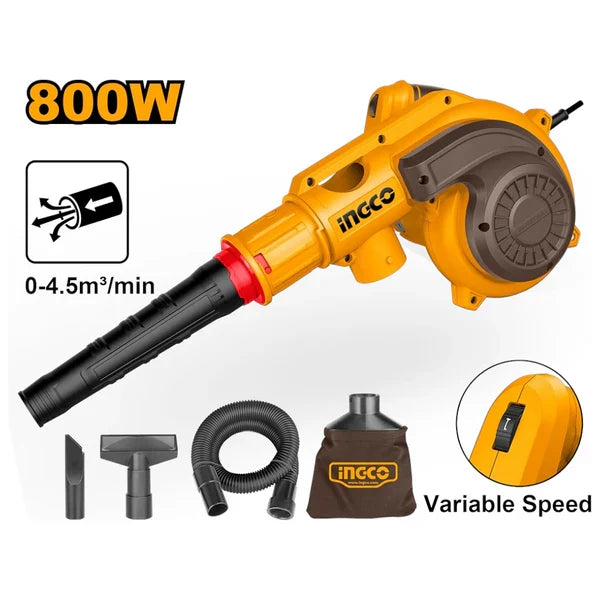 Souffleur électrique 800 W + accessoires INGCO AB8038 — vue 2