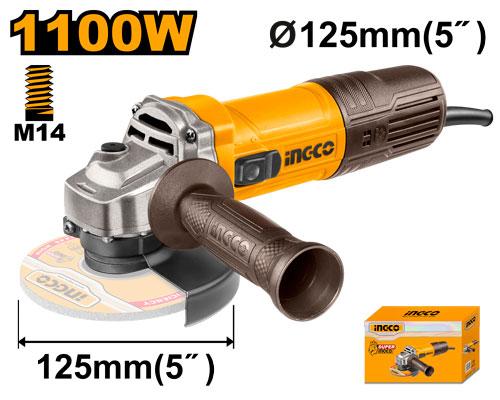 Meuleuse angulaire 1100 W INGCO AG110028 — vue 2