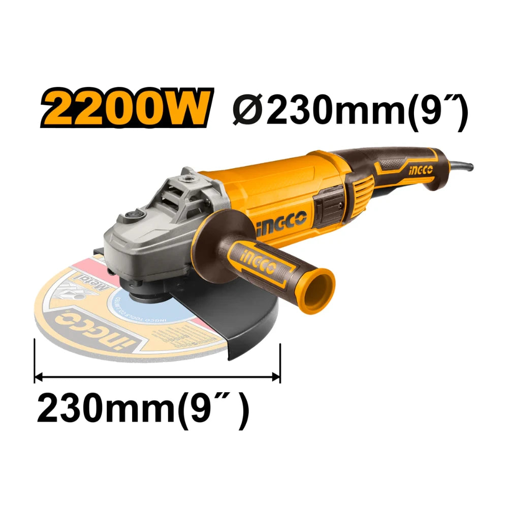 Meuleuse angulaire 2200 W INGCO AG220018 — vue 2