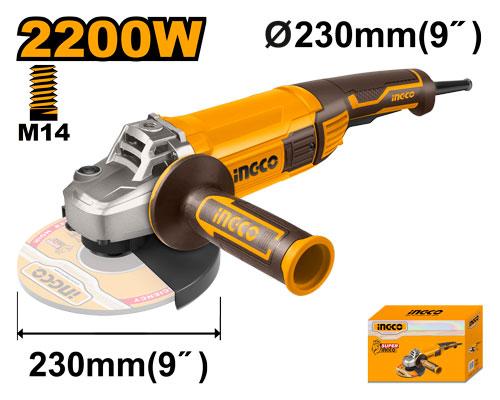 Meuleuse angulaire 2200 W INGCO AG220018 — vue 3