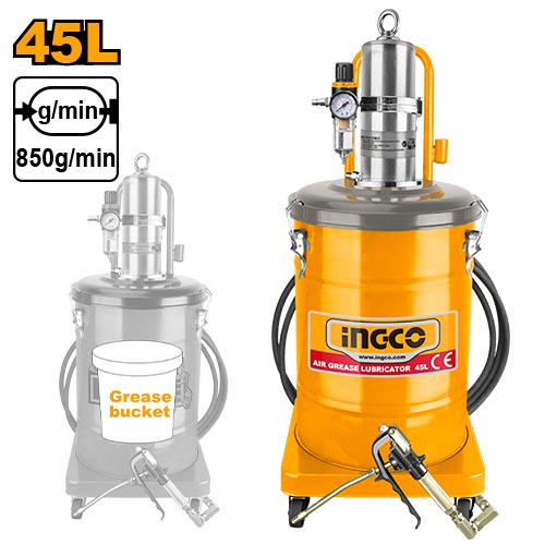 Pompe à graisse pneumatique 45 litres INGCO AGL02451 — vue 2