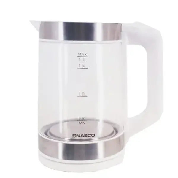 Bouilloire électrique Nasco 1,7 Litres Puissance 1850 2200 W Arrêt automatique Verre et B_KEG-1706