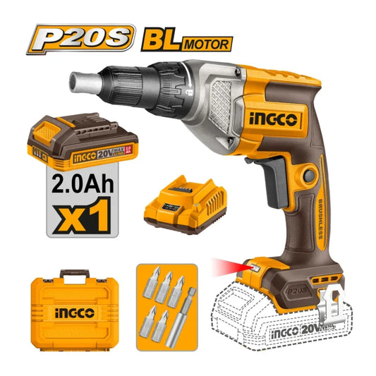 Visseuse sans fil 20 V + 1BAT2 Ah + chargeur INGCO CDSLI204281