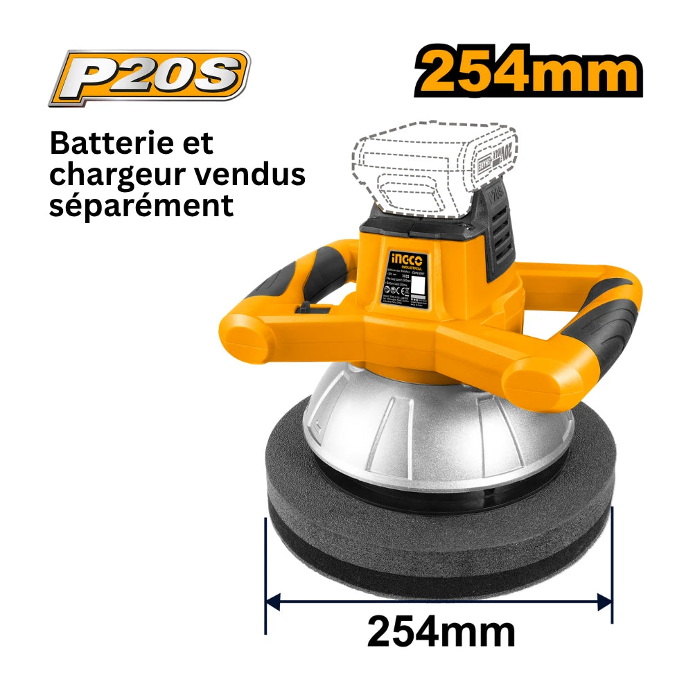 Polisheur à BATTERIE20 V- sans batterie et chargeur INGCO COPLI2001