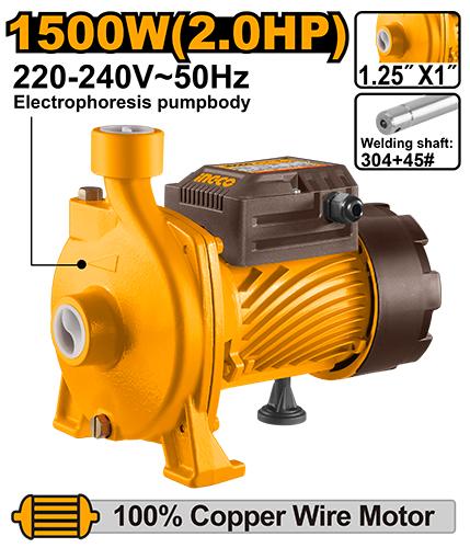Pompe à eau centrifuge 1500 W (2 HP)- remplace la CPM15008 INGCO CPM150068